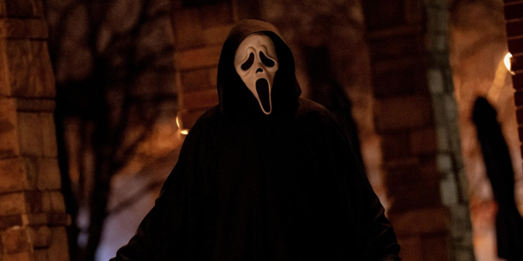 Sidney Prescott and Ghostface in Scream 7 (2026).